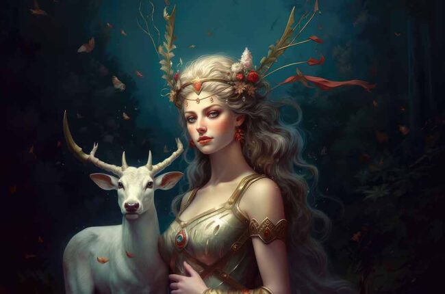 Goddess Diana – Guardian of the Moonlight Path, Wild Spirit, and Sacred Feminine Power