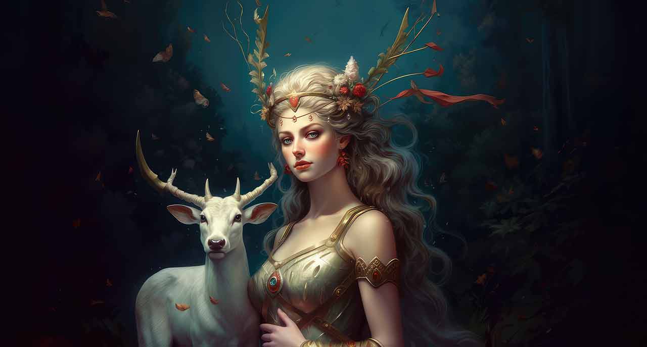 Goddess Diana – Guardian of the Moonlight Path, Wild Spirit, and Sacred Feminine Power